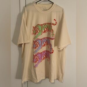 Dressed in Lala_Sticks and Stones Oversized Tiger Tee